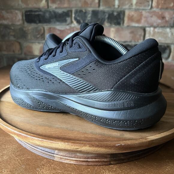 Brooks Adrenaline GTS 24 Supportive Black Running Sneakers Shoes Women's 8 2E - Picture 3 of 16